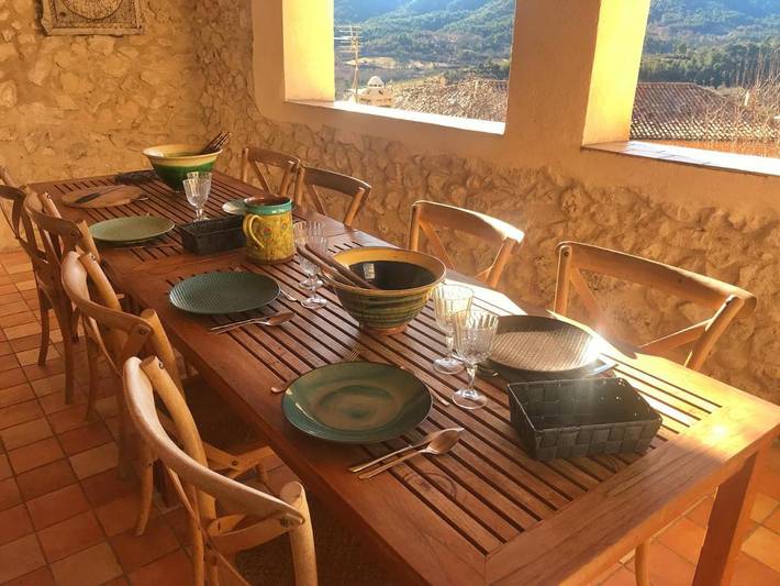 Chambre d’hôte pour 10 personnes, avec terrasse