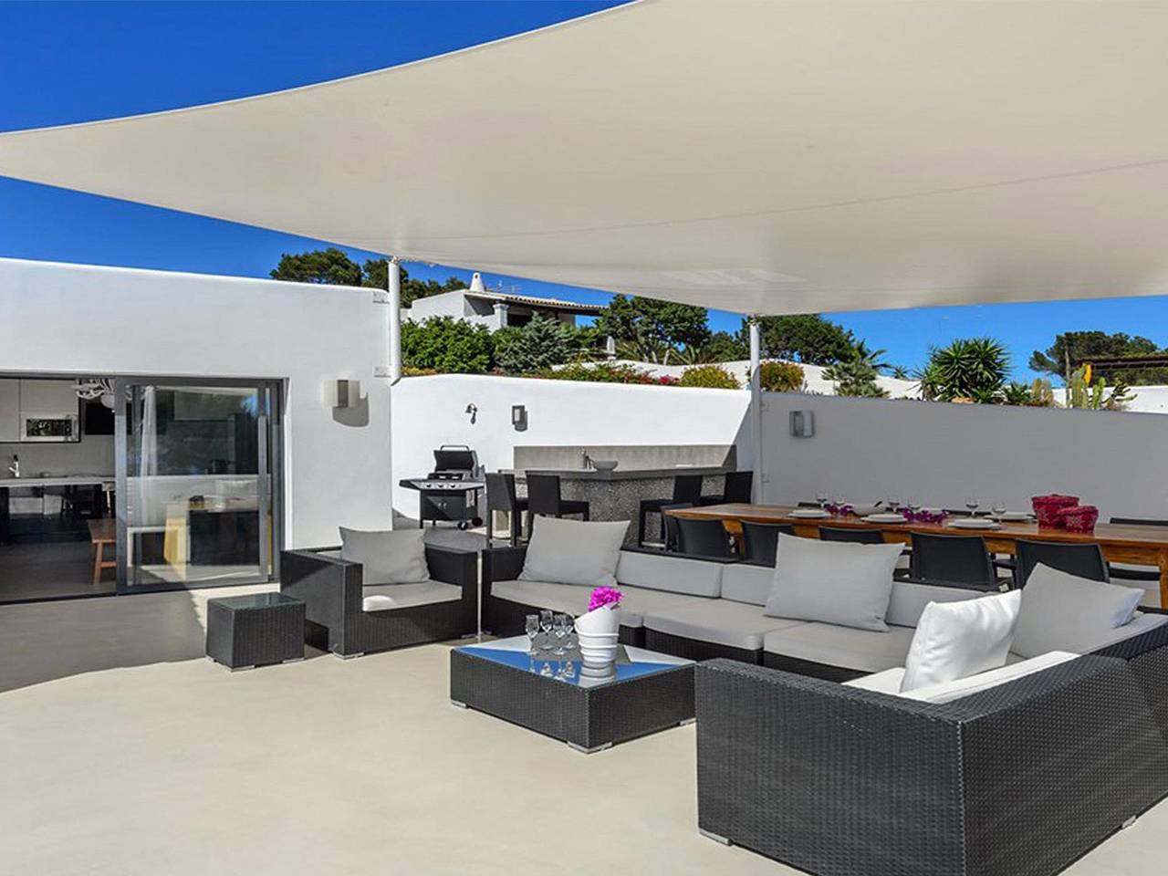 Moderne Villa mit Meerblick in Cala Codolar, Sant Josep de sa Talaia