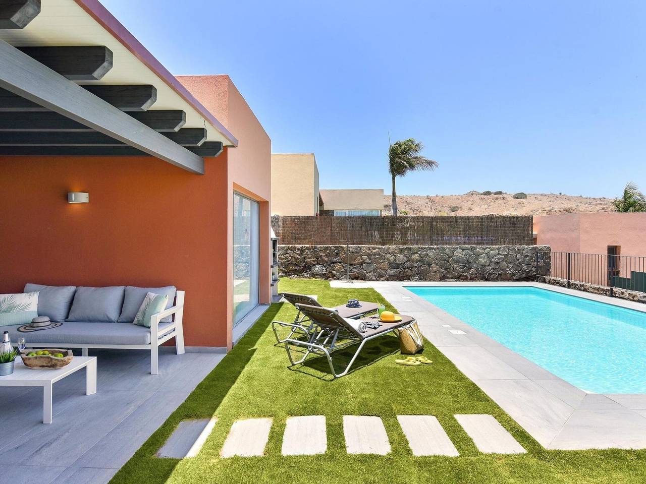 Villa für 4 Personen mit Terrasse in Salobre, San Bartolomé de Tirajana