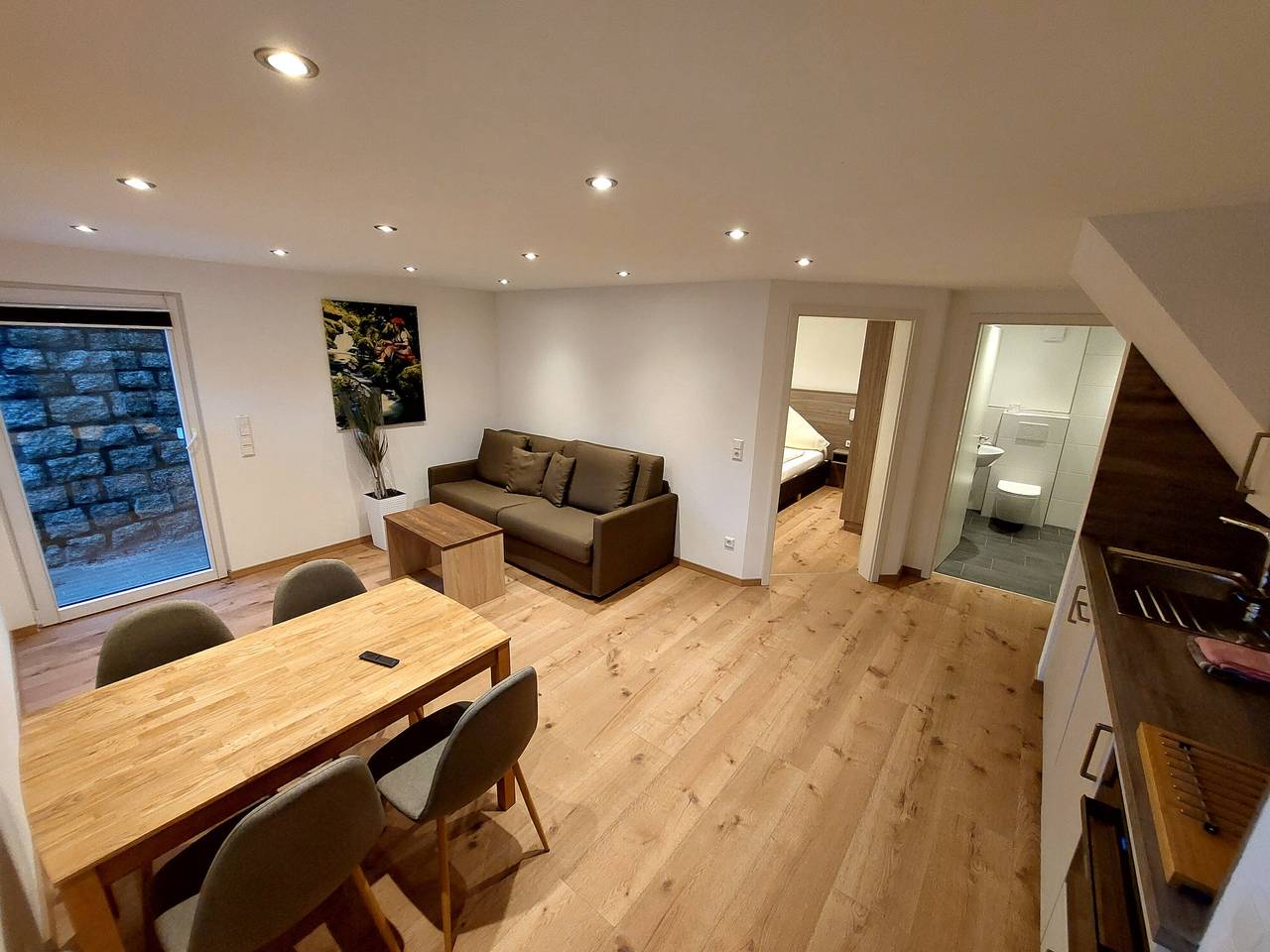 Ganze Wohnung, Ferienwohnung 'Appartement Erdgeschoss' mit Bergblick, privater Terrasse und Wi-Fi in Suedlicher Schwarzwald, Lenzkirch