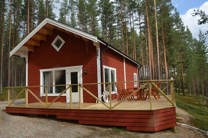 Ferienhaus für 3 Personen, mit Seeblick und Terrasse sowie Sauna und Ausblick in Nordschweden - 2