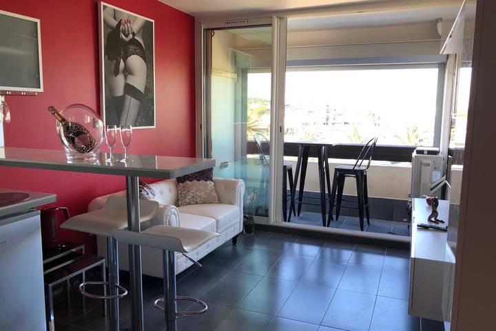 Studio pour 2 personnes, avec terrasse
