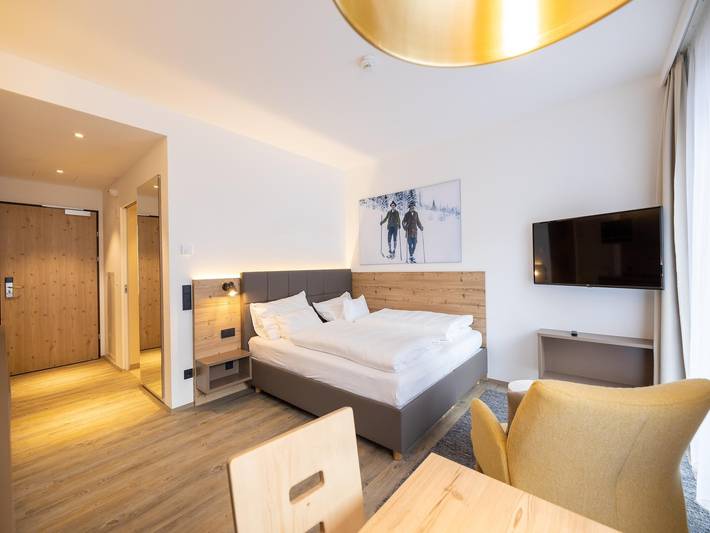 Ganze Wohnung, Modernes Studio mit Wohn- und Schlafbereich. in Hinterstoder-Höss, Hinterstoder