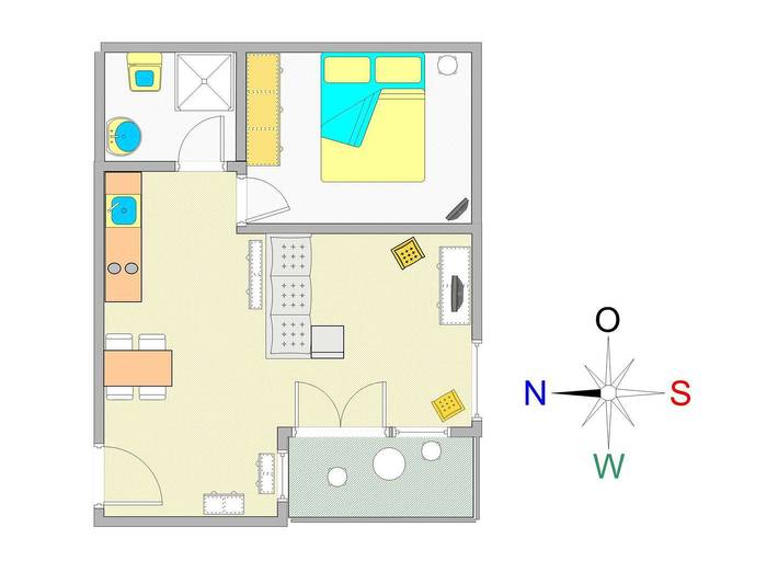 Ferienwohnung für 2 Personen, mit Balkon und Sauna in Kühlungsborn - 4