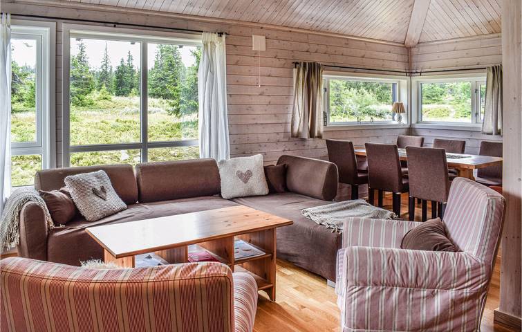 Location de vacances pour 8 personnes, avec jardin et sauna dans Sjusjoen - 3