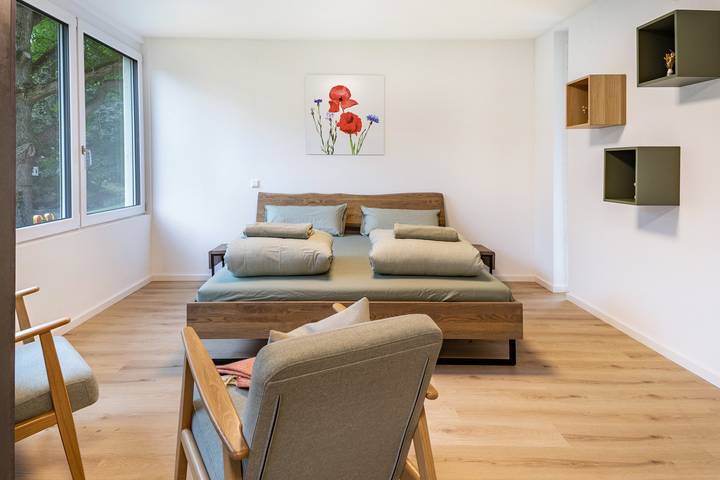 Vakantiewoning voor 3 personen, met tuin, kindvriendelijk in Bad Krozingen
