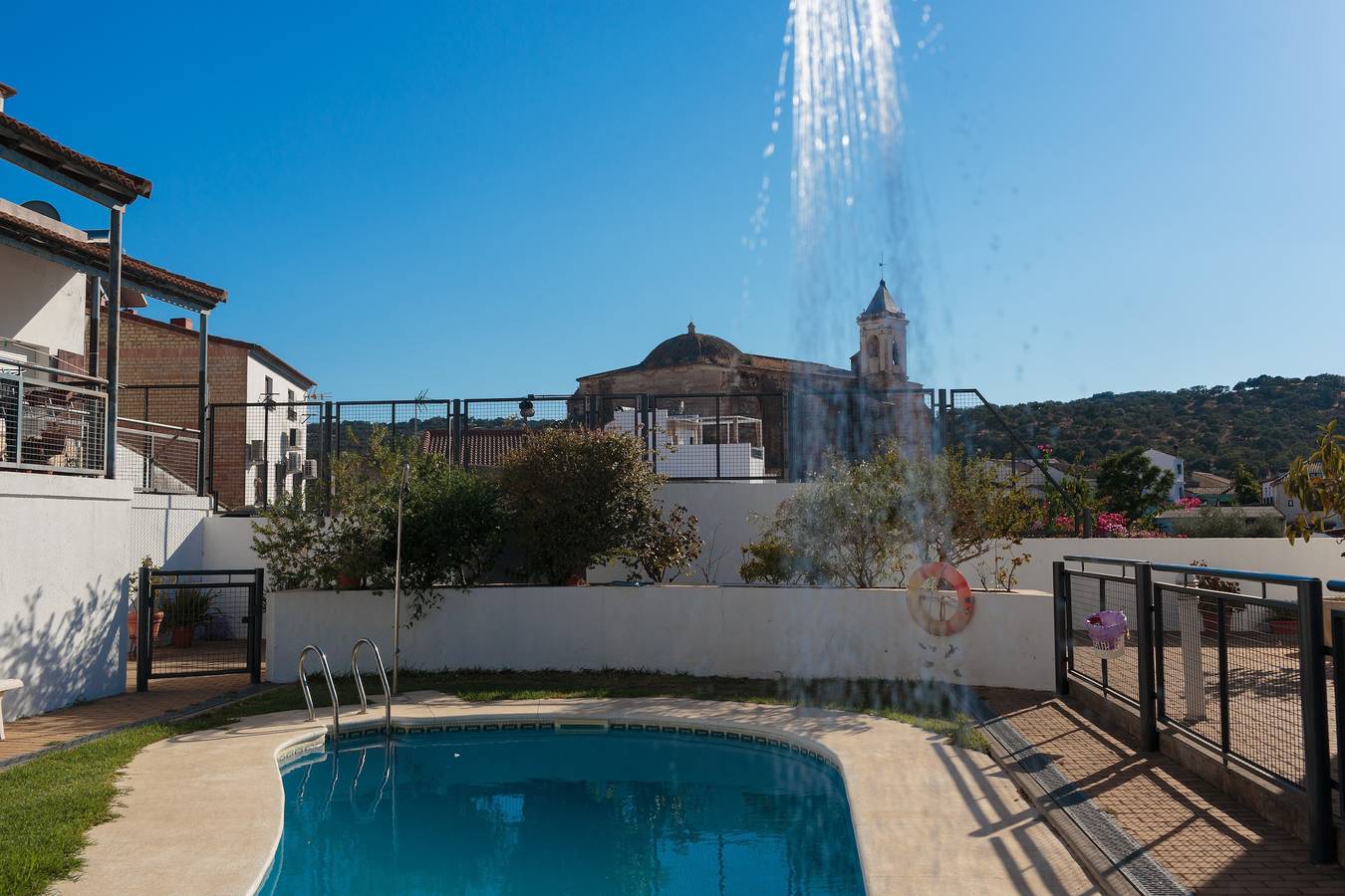 Ferienhaus 'Casa Castillo De Las Guardas' mit Bergblick, Wlan und Klimaanlage in El Castillo de las Guardas, Sevilla Provinz