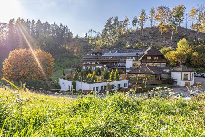 Hotel für 3 Personen, mit Balkon und Terrasse sowie Garten und Pool