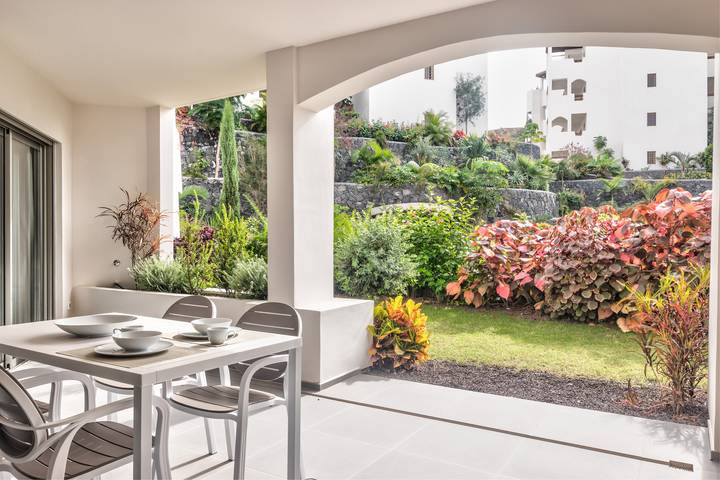 Ferienhaus für 3 Personen, mit Terrasse und Garten sowie Kinderpool