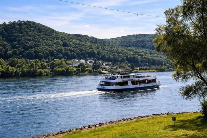 Apartamento entero, Ático para hasta 4 personas en la Loreley – vistas al Rin, sauna y encanto especial in Sankt Goarshausen, Middlerhine