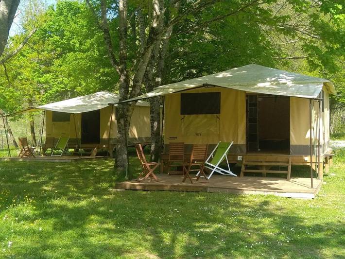 Camping pour 5 personnes, avec Terrasse et Vue