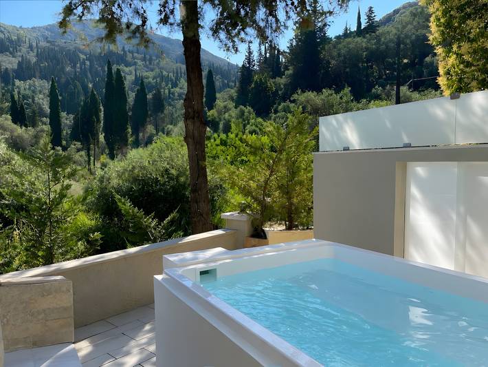 Hel lejlighed, Ferielejlighed for 3 personer med jacuzzi in Agios Gordios, Korfu