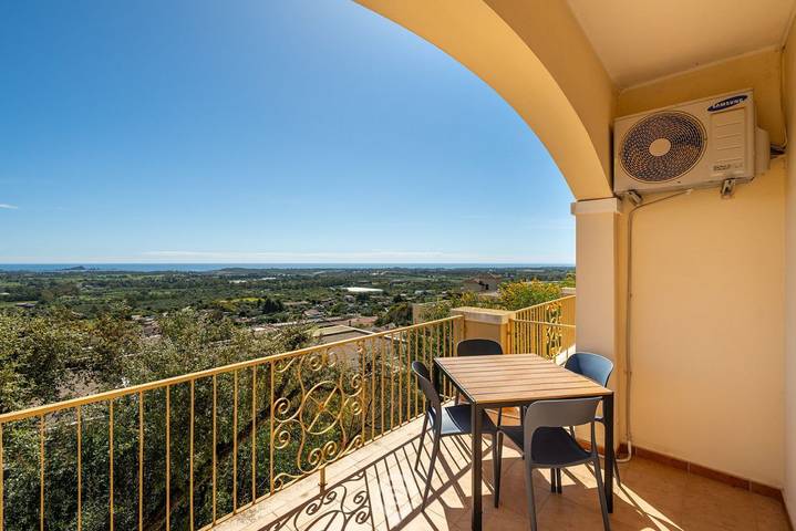 Apartament wakacyjny dla 2 osób, z balkon/ taras i widok na ocean w Prowincja Cagliari