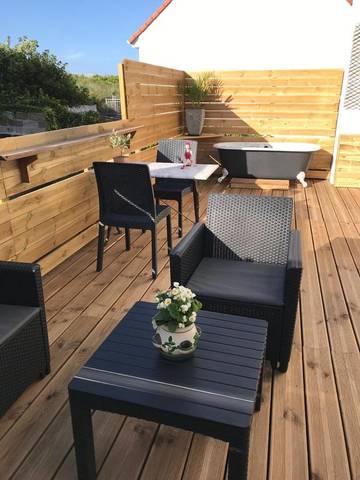 Maison d’hôte pour 2 personnes, avec terrasse ainsi que jardin et vue à Sangatte