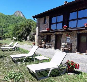 Apartamento de vacaciones para 4 personas, con jardín y vistas, Se admiten mascotas en Parque Natural de Las Ubiñas-La Mesa