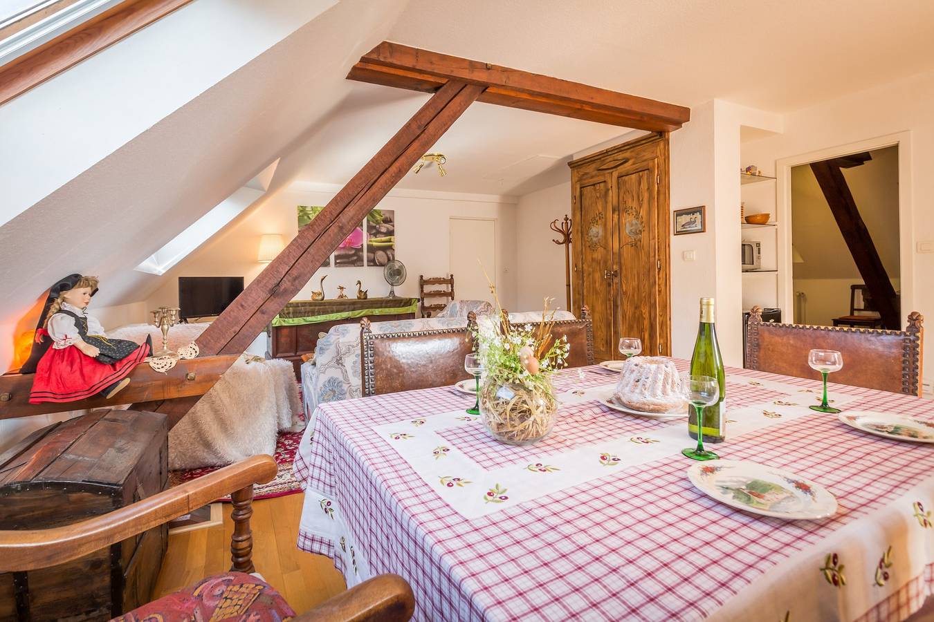 Appartement entier, Appartement « Résidence Du Muhlbach » avec terrasse privée, balcon et Wi-Fi in Stotzheim, Région de Sélestat-Erstein