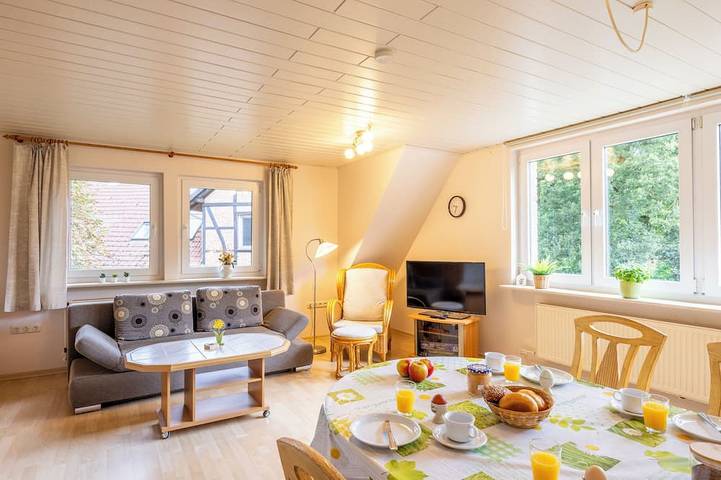 Ferienwohnung für 6 Personen, mit Garten