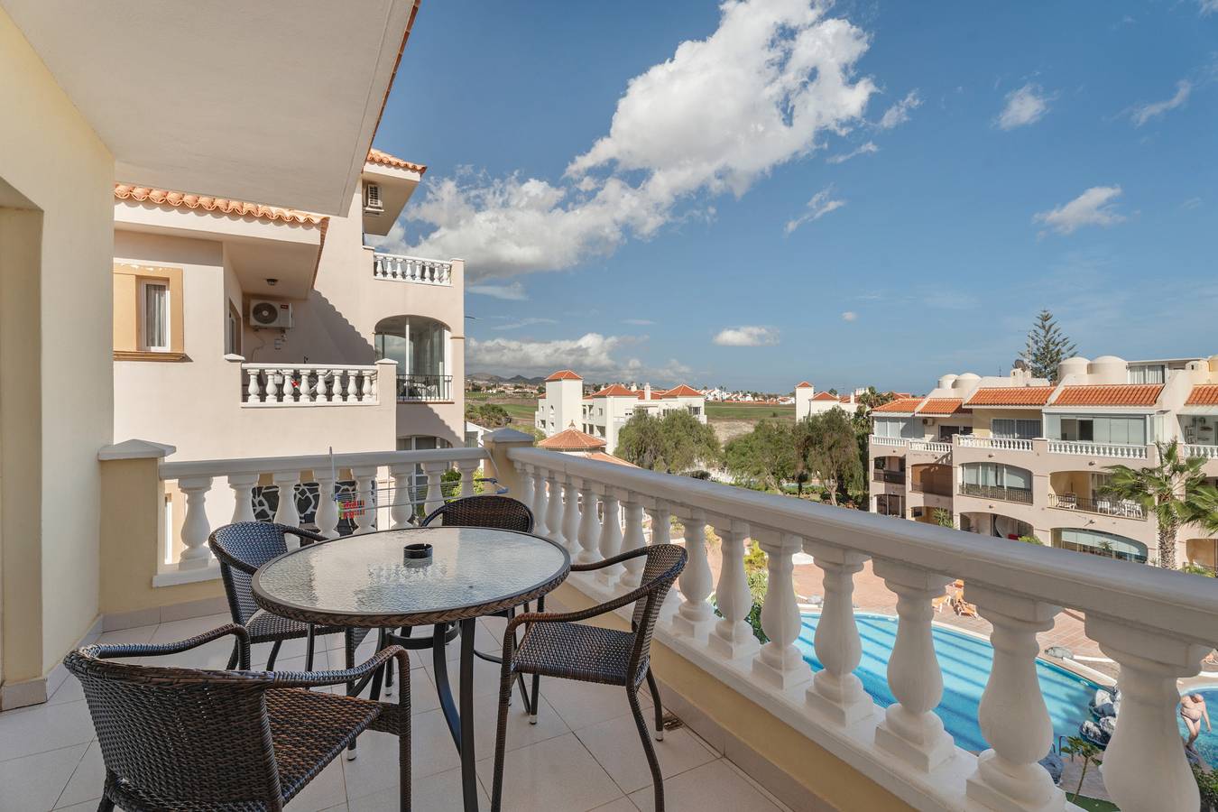 Ganze Wohnung, Ferienwohnung 'Michelangelo Resort 212' mit Gemeinschaftspool, Gemeinschaftsgarten und Klimaanlage in Las Adelfas, San Miguel de Abona