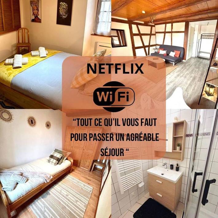 Gîte pour 5 personnes, avec jardin à Turckheim