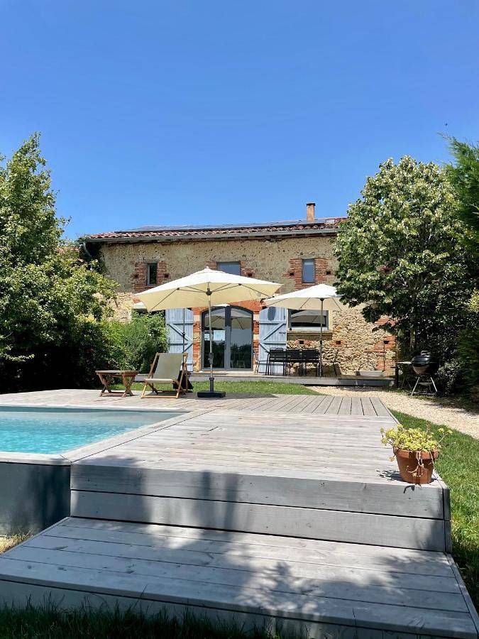 Maison de vacances pour 10 personnes, avec Terrasse et Jardin ainsi que Piscine et Vue