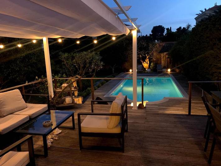 Villa pour 8 personnes, avec jardin ainsi que piscine et jacuzzi à Le Cannet
