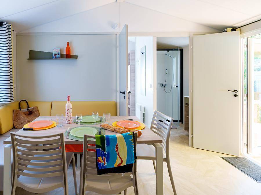 Camping du Vieux Château - Mobilhome 6 personas - Confort silencioso in Saint-Michel-Chef-Chef, Côte de Jade