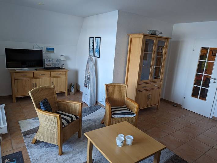 Appartement entier, An de Waterkant: Exklusive Wohnung mit Blick auf den Wieker Bodden und Hiddensee in Wiek, Région de Rügen