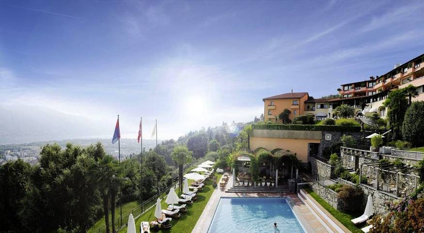 Hotel für 2 Personen, mit Terrasse und Garten sowie Pool und Sauna in Orselina