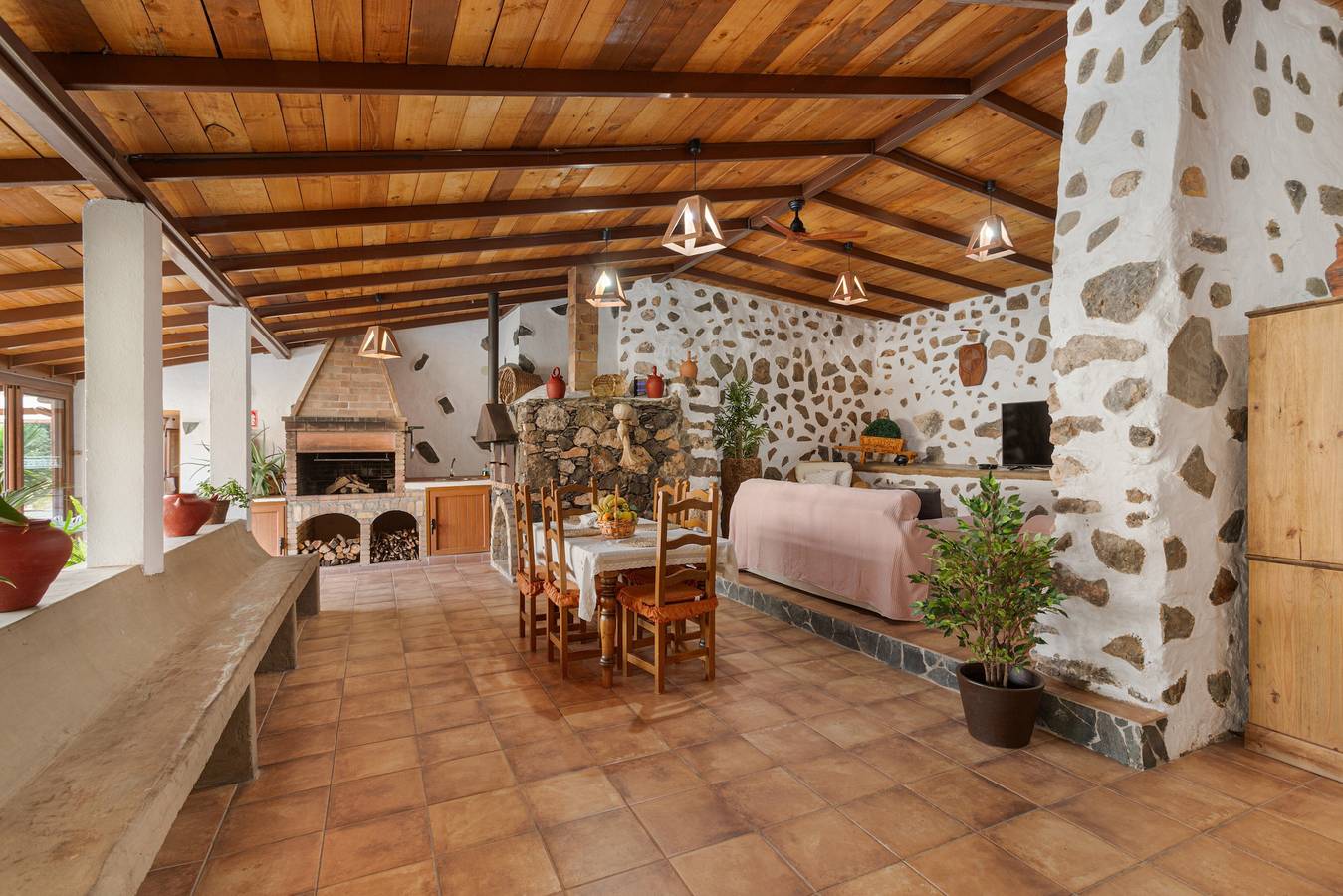 Ferienhaus "Casa Las Toscas" mit Bergblick, Pool und Wlan in Ingenio, Gran Canaria Osten