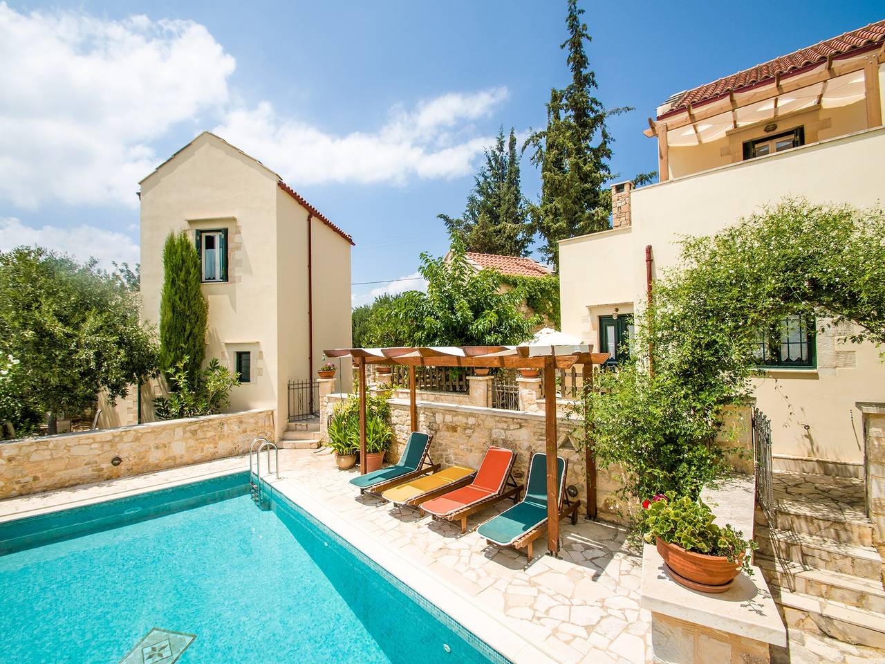 Villa in Chania nahe Almyrida Strand in Douliana, Vamos