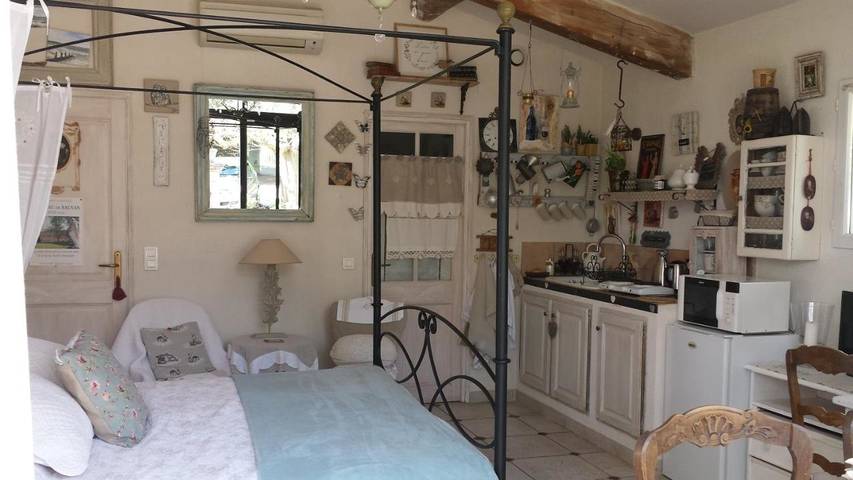Gîte pour 2 personnes, avec piscine ainsi que jardin et terrasse à La Tour-d'Aigues - 4