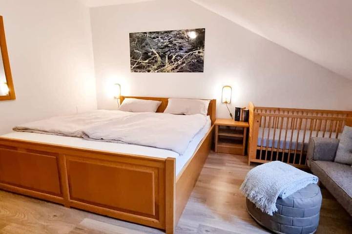 Ferienwohnung für 2 Personen, mit Garten und Sauna in Lindberg