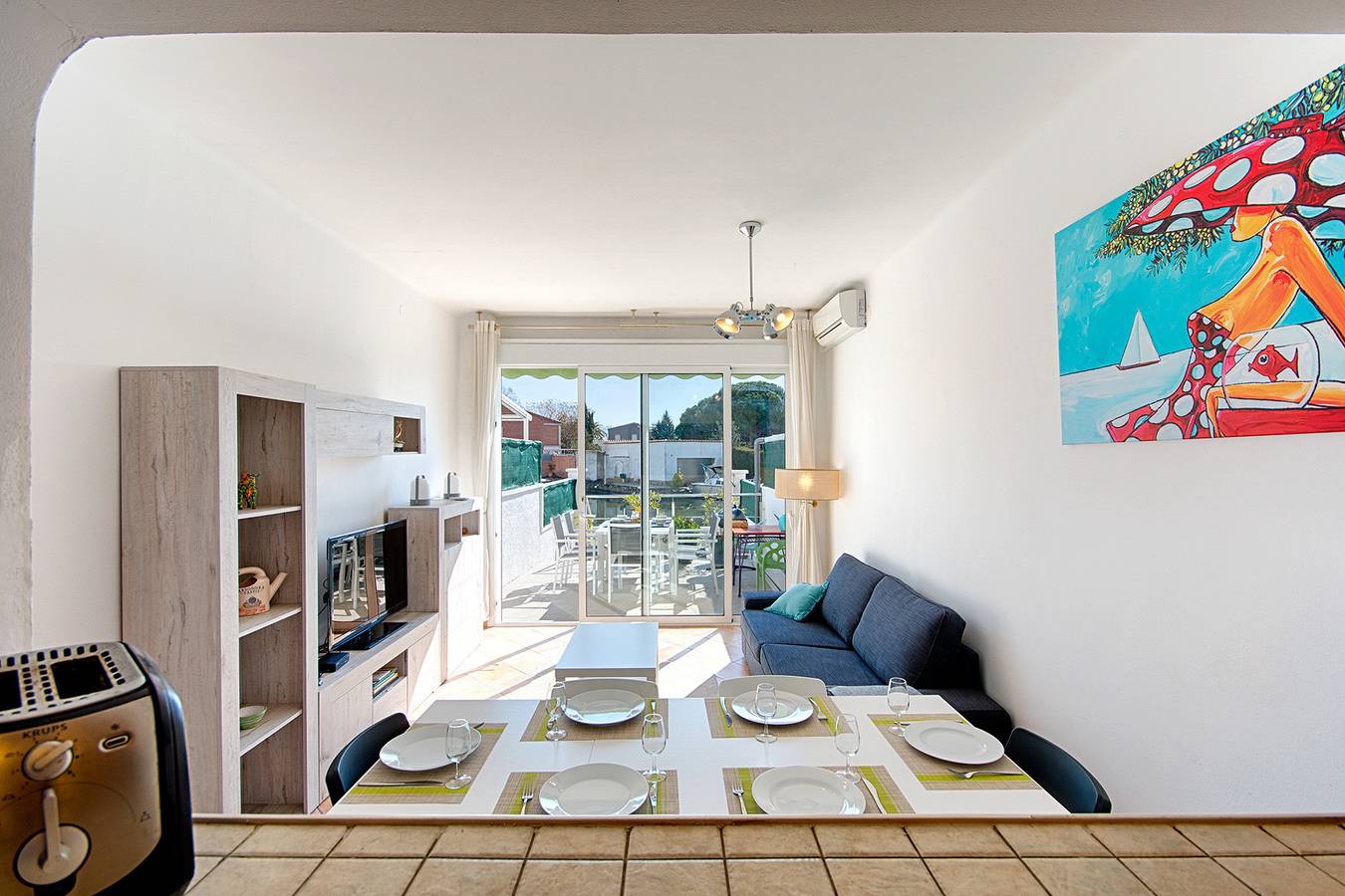 Villa für 6 Personen mit Balkon in Empuriabrava, Oberampurien