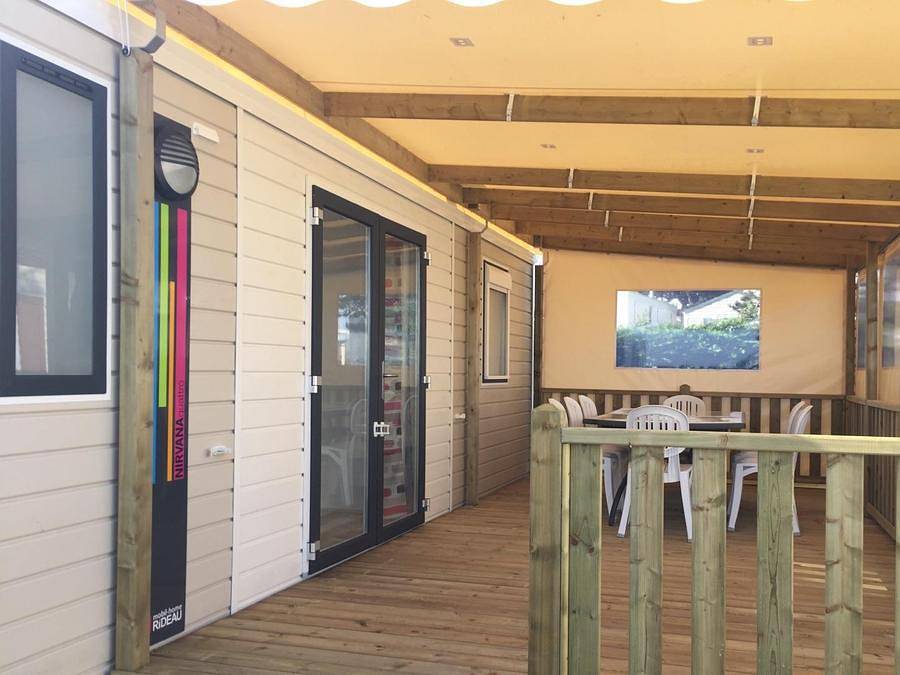 Camping Belle Etoile - Mobile home 8 persons - Comfort Covered Terrace in Gouville-sur-Mer, Coutances