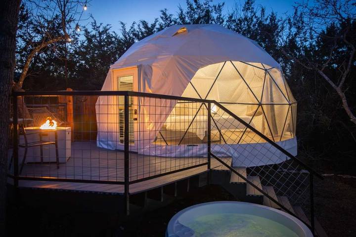Camping für 2 Personen, mit Terrasse und Whirlpool in Texas