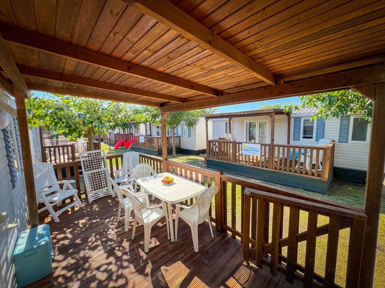 Mobilehome mit Klimaanlage und Terrasse in Rivabella, Golf von Tarent