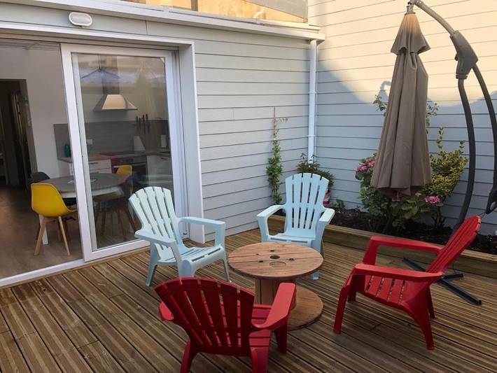 Maison de vacances pour 12 personnes, avec terrasse