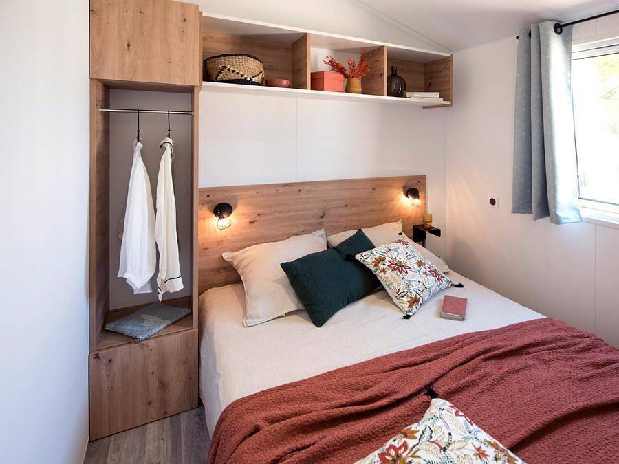 Camping Club La Côte des Roses 4* - Ms Vacances - Mobilheim 4 personen - Bergamo Confort Klimatisiert in Les Ayguades, Narbonne