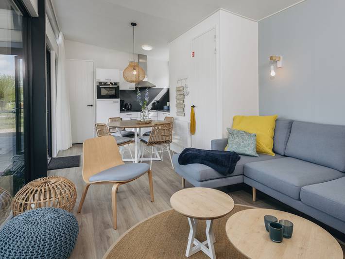 Vakantiehuis voor 4 personen, met huisdier aan het Markermeer