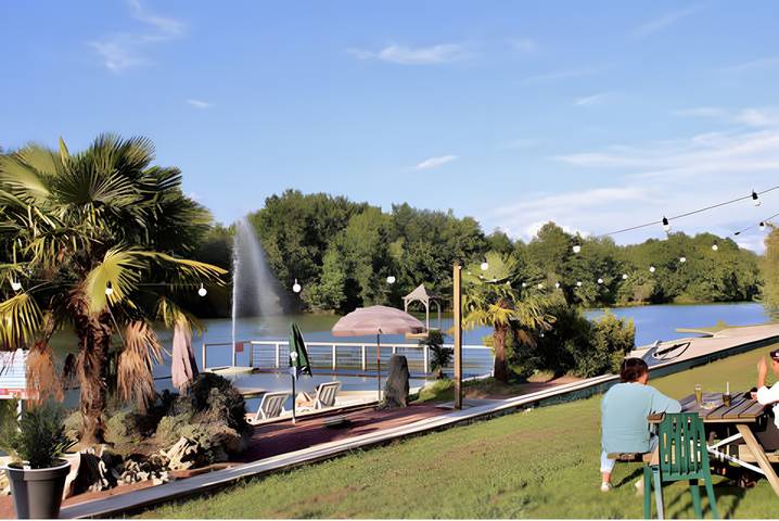 Chalet pour 5 personnes, avec jardin et vue sur le lac dans le Gers - 4