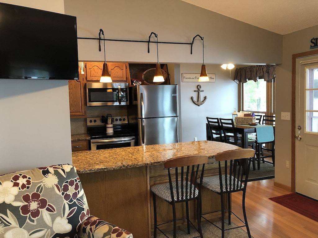 Die Hütte am Franziskussee in Elysian, Le Sueur County