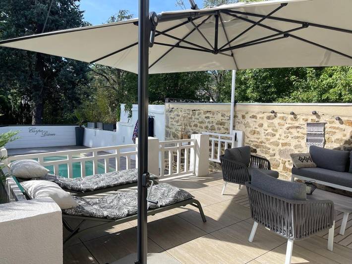Chambre d’hôte pour 2 personnes, avec Terrasse ainsi que Jardin et Piscine dans la Loire - 3