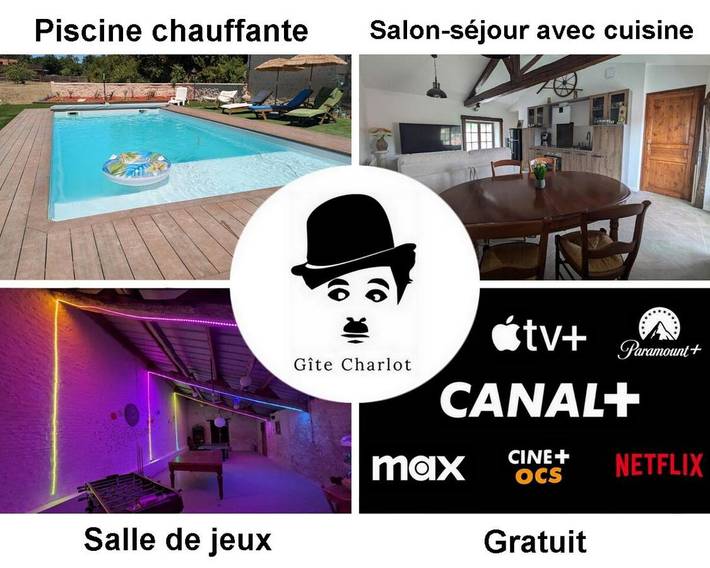 Appartement de vacances pour 4 personnes, avec piscine ainsi que vue et jardin