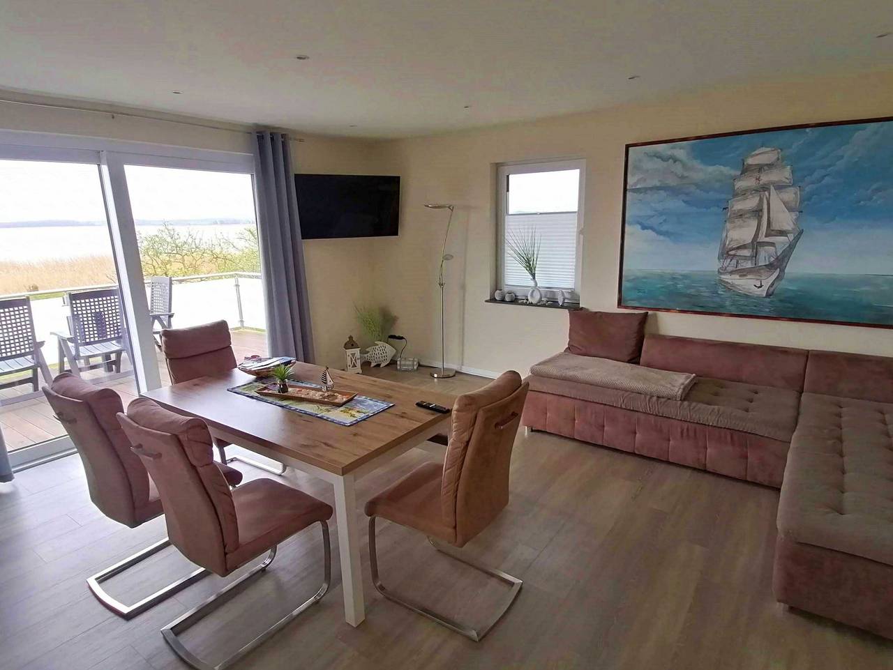 Ganze Ferienwohnung, Ferienwohnung Eg Seglerblick am Achterwasser - Ferienwohnung Eg Seglerblick am Achterwasser in Ziemitz, Sauzin