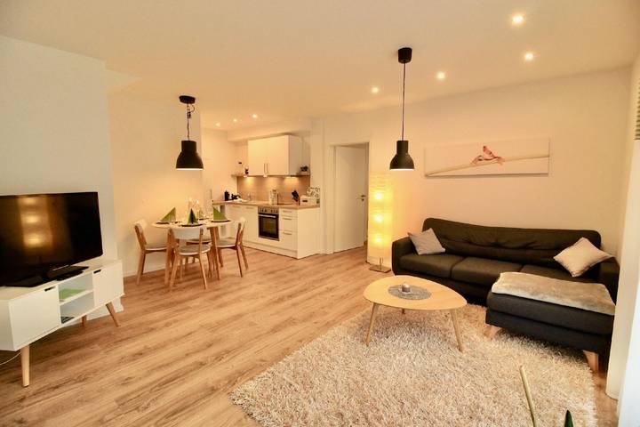 Ferienwohnung für 3 Personen, mit Garten und Terrasse, mit Haustier in Hartheim