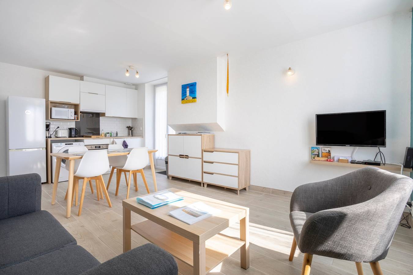 Ganze Wohnung, Apartment 'Penfret' mit privater Terrasse, gemeinsamem Garten und Wlan in Fouesnant, Côte de Cornouaille