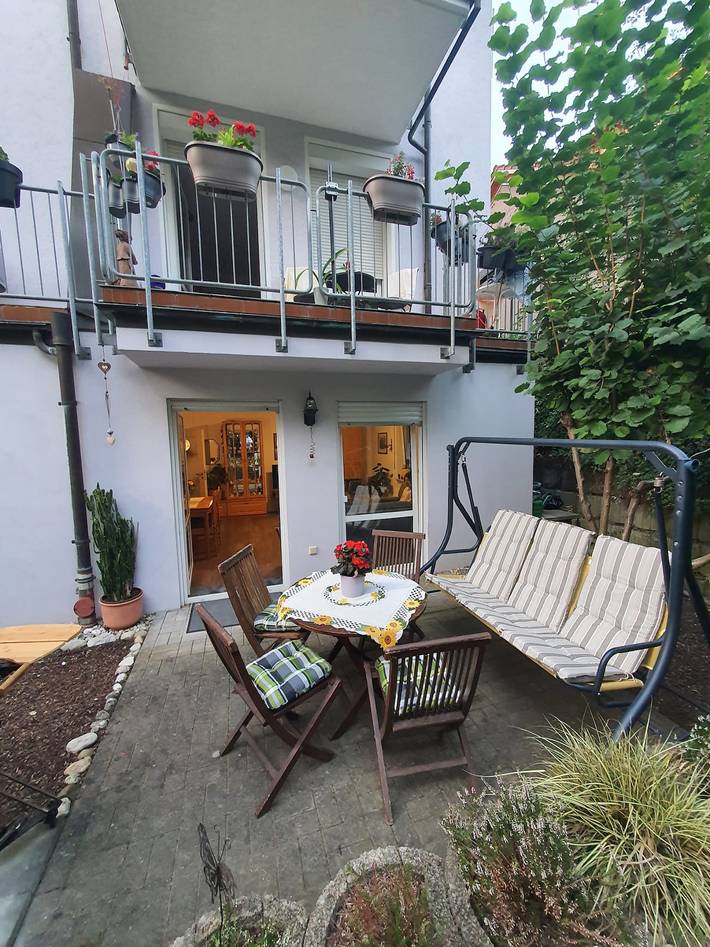 Ferienwohnung für 4 Personen, mit Balkon und Balkon/Terrasse sowie Terrasse und Garten in Internationales Dixieland Festival Dresden - 4