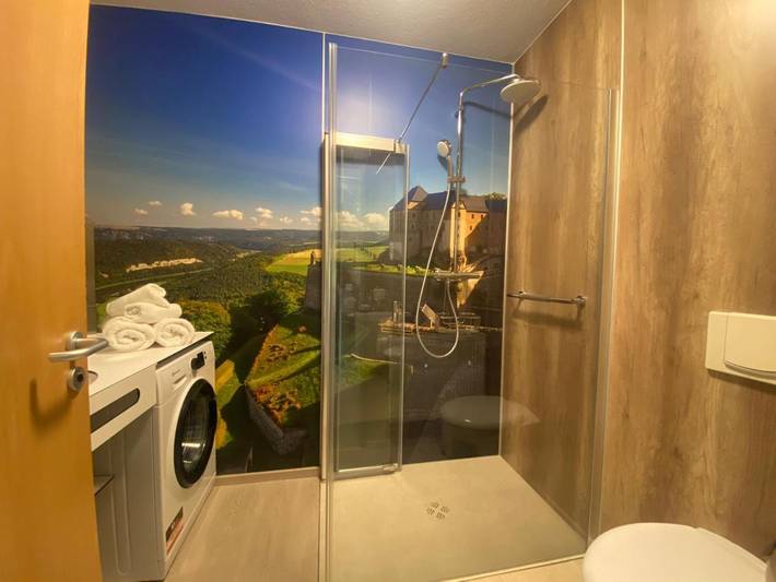 Ferienwohnung für 2 Personen, mit Balkon und Terrasse sowie Ausblick in Festung Königstein - 2