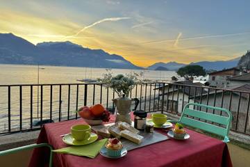 Ferienwohnung für 2 Personen, mit Seeblick und Balkon, kinderfreundlich in der Lombardei