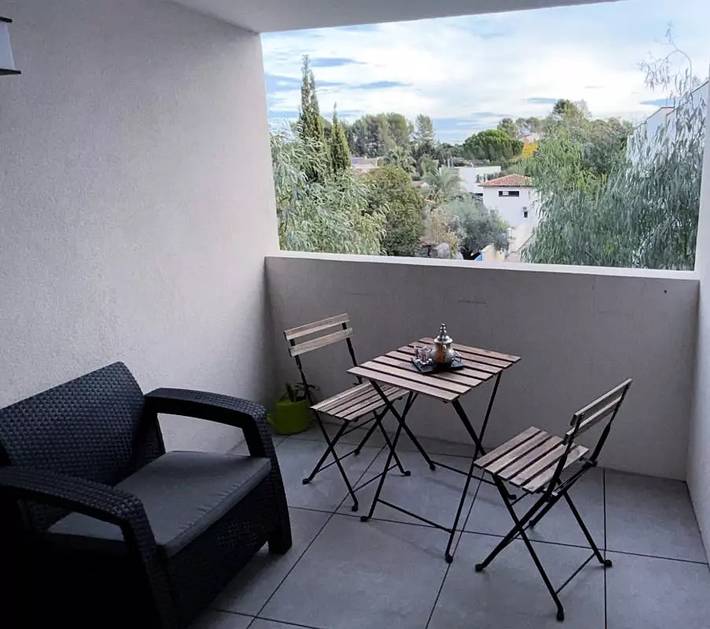 Gîte pour 4 personnes, avec terrasse à Castelnau-le-Lez